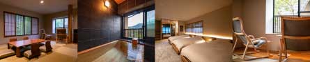 Special suite 'Kohaku' in the main building with hot spring bath